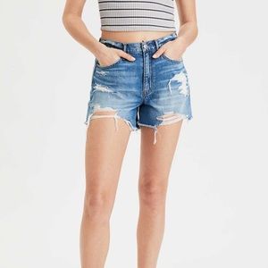 American Eagle Boyfriend Distressed Jean Shorts